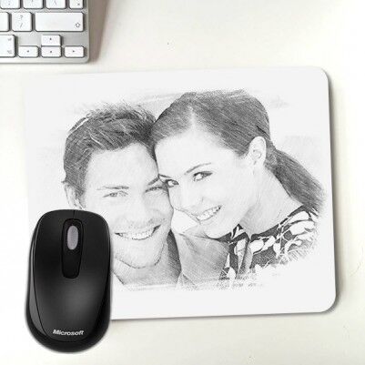  - Kara Kalem Resim Efektli Mousepad