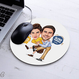  - Karikatürlü Dans Eden Çiftler Mousepad