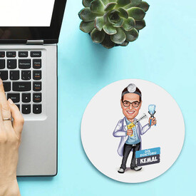  - Karikatürlü Erkek Diş Doktoru Mousepad