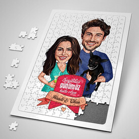  - Karikatürlü Harika Sevgililer Puzzle