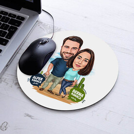  - Karikatürlü Kanyondaki Sevgililer Mousepad