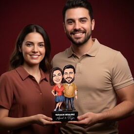  - Karikatürlü Mutlu Aşıklar Biblosu