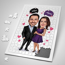  - Karikatürlü Şahane Çiftler Puzzle