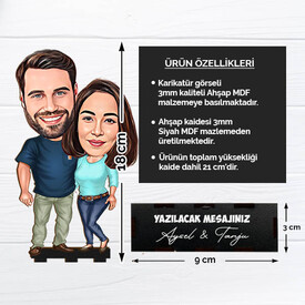 Karikatürlü Sen Benim Her Şeyimsin Biblosu - Thumbnail