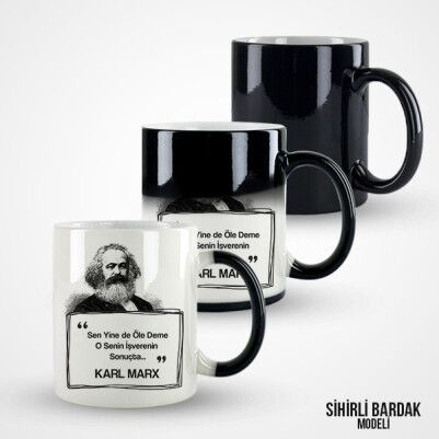 Karl Marx Esprili Kahve Kupası - Thumbnail