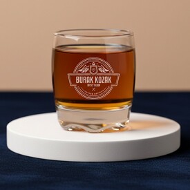  - Kartal Kanadı Tasarımlı İsimli Adora Viski Bardağı