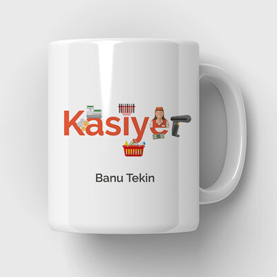  - Kasiyere Hediye İsme Özel Kupa Bardak