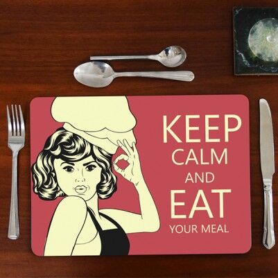  - Keep Calm and Eat Your Meal Amerikan Servisi