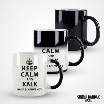 Keep Calm and Kalk Bana Bi Kahve Koy Kupa Bardak - Thumbnail