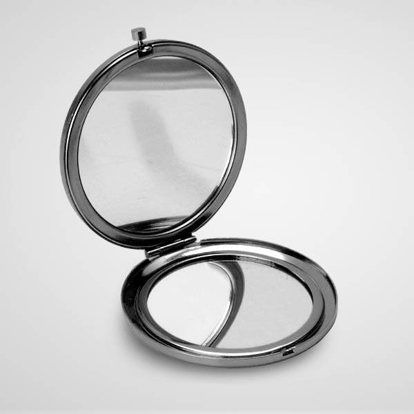 Kenarı İşlemeli Harfli Siyah Makyaj Aynası