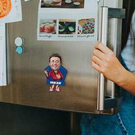 Keyfine Düşkün Erkek Karikatürlü Buzdolabı Magneti - Thumbnail