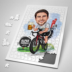  - Keyifçi Erkek Karikatürlü Puzzle