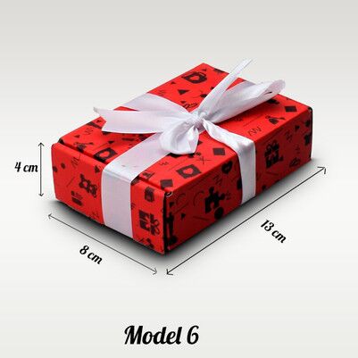 Kırmızı Karton Hediye Kutuları - Thumbnail