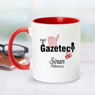  - Kırmızı Kupa Bardak Gazetecilere Özel