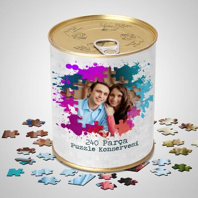  - Kişiye Özel 240 Parça Puzzle Konservesi