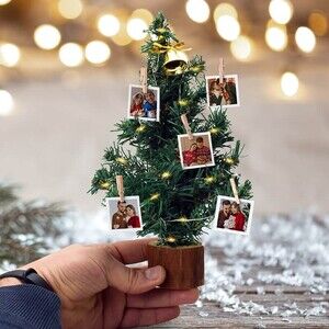 Kişiye Özel 30 cm Fotoğraflı Yılbaşı Ağacı - Thumbnail