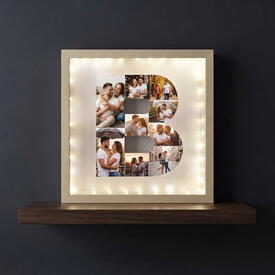 - Kişiye Özel 3d Harfli ve Fotoğraflı Işıklı Çerçeve