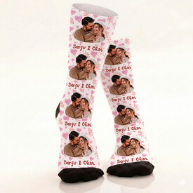 Kişiye Özel 4 Fotoğraflı ve İsimli Hediyelik Çorap - Thumbnail