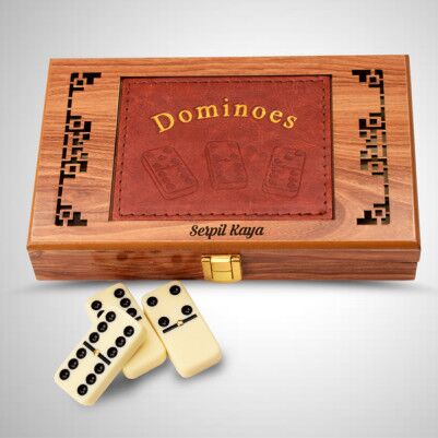 Kişiye Özel Ahşap Domino Seti - Thumbnail