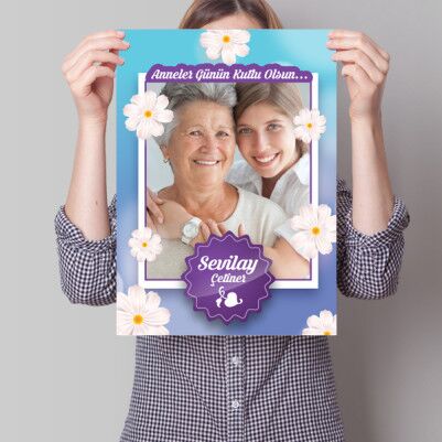 Kişiye Özel Anneler Günü Temalı Poster - Thumbnail