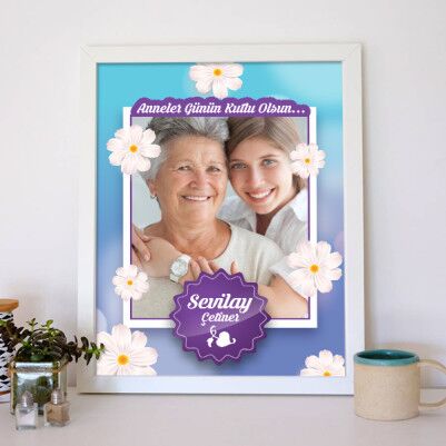 Kişiye Özel Anneler Günü Temalı Poster - Thumbnail