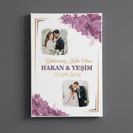  - Kişiye Özel Aşkımızın Tablosu Kanvas