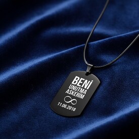  - Kişiye Özel Beni Unutma Askerim Metal Künye