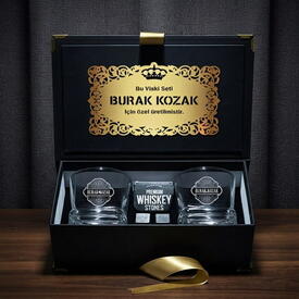  - Kişiye Özel Bogota Gold Storm Viski Seti
