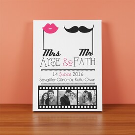  - Kişiye Özel Büyük Aşkımız Kanvas Tablo