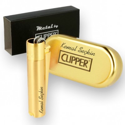 Kişiye Özel Clipper Çakmak GOLD - Thumbnail