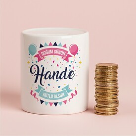  - Kişiye Özel Doğum Günü Temalı Kumbara