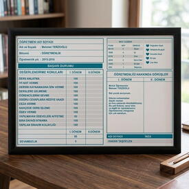  - Kişiye Özel Esprili Öğretmen Karnesi