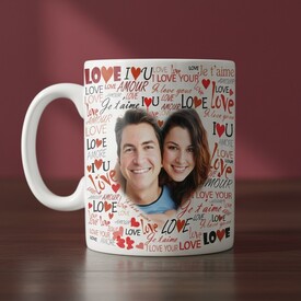  - Kişiye Özel Fotoğraflı Aşk Kupa Bardak