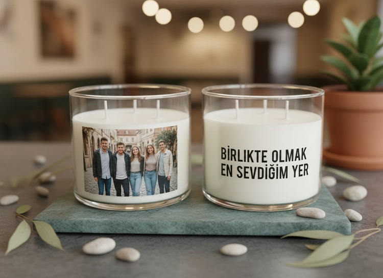 Kişiye Özel Fotoğraflı Mum Yapımı