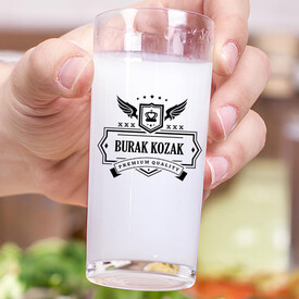 Kişiye Özel Hediyelik Tasarım İkili Rakı Bardağı - Thumbnail