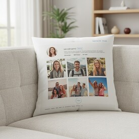  - Kişiye Özel Sosyal Medya Profili Yastık