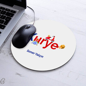  - Kişiye Özel Kuryeler İçin Yuvarlak Mousepad