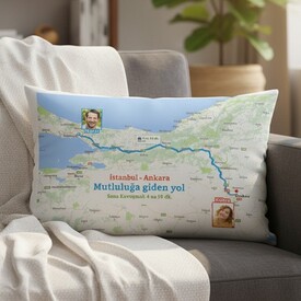 - Kişiye Özel Mutluluğa Giden Yol Yastık