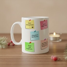  - Kişiye Özel Notlu Kupa Bardak