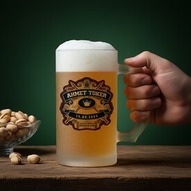  - Kişiye Özel Özel Tasarım Bira Kadehi