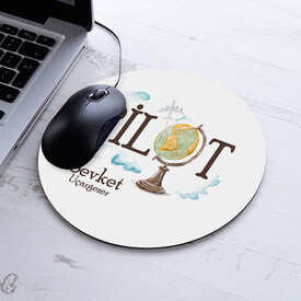  - Kişiye Özel Pilot Temalı Yuvarlak Mousepad