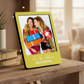  - Kişiye Özel Polaroid Resim Çerçevesi Sarı