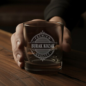 Kişiye Özel Premium İkili Prestige Glass Viski Bardağı - Thumbnail