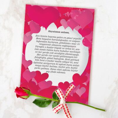 Kişiye Özel Romantik Aşk Mektubu - Thumbnail