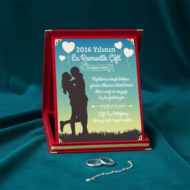  - Kişiye Özel Romantik Aşkım Plaketi