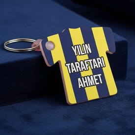  - Kişiye Özel Sarı Lacivert Taraftar Anahtarlık