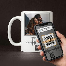  - Kişiye Özel Ses İzi Fotoğraflı Kupa Bardak