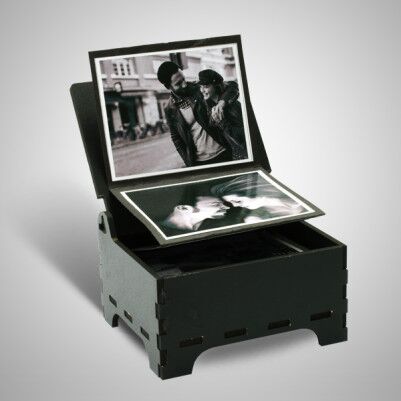 Kişiye Özel Siyah Beyaz Fotoğraflı Anı Kutusu - Thumbnail