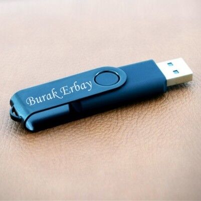 Kişiye Özel Siyah USB Bellek - Thumbnail