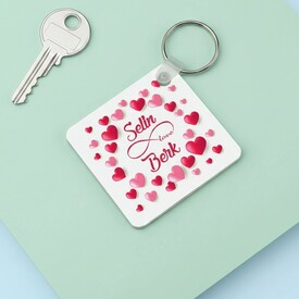  - Kişiye Özel Sonsuz Aşk Anahtarlık